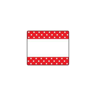 Red Polka Dots Labels 2 1/2" x 3" 36/pk