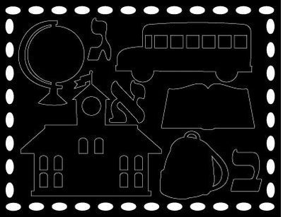 Scratch Art Stickers-School (Discontinued)