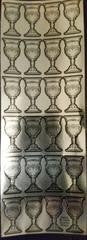 Silver Bechers Stickers 24 on a sheet 2" (6 Sheets)
