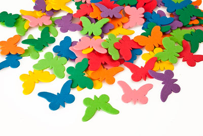 Mini Butterfly Foam Shapes 1 1/4" x 1" (Discontinued)