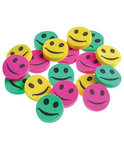 Mini Smiley Face Erasers 144/pk