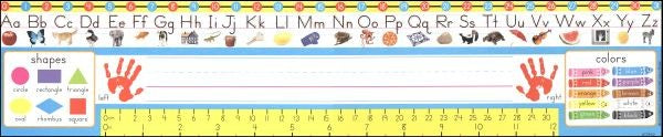 PreK-1 Modern Reference Name Plates 3 3/4" x 18" 36/pk