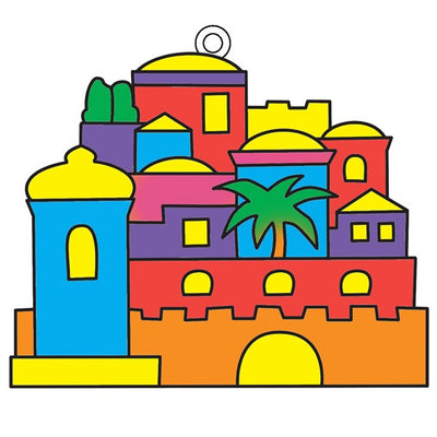 Suncatchers Jerusalem 3.5" x 4" 12/pk