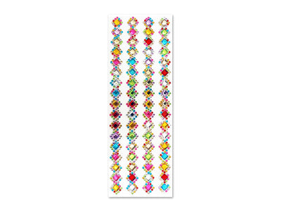 Adhesive Rhinestone Bling Strips 10cm x 27cm (Closeout)