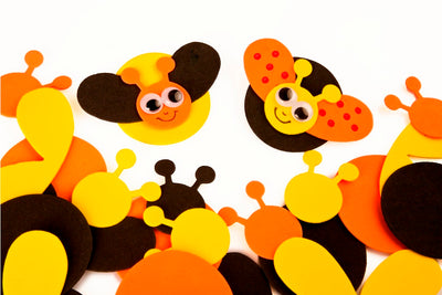 Bee Foam Shape 3 1/4"x 2 1/4" 20 sets (Discontinued)