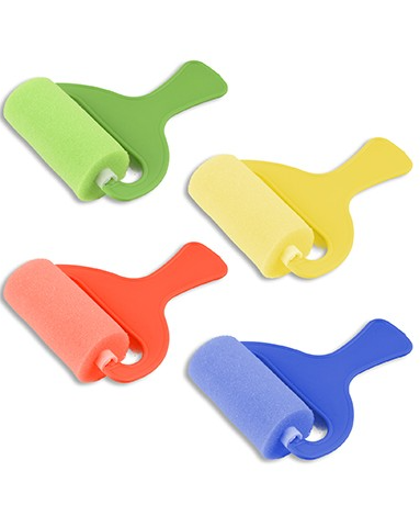 Sponge Paint Rollers Assorted 4/pk  (Discontinued)