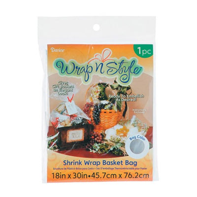 Basket Shrink Bag - Clear - 18 X 30"