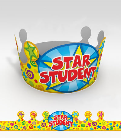 Star Student Crowns 30/Pk