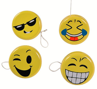 Emoji Face Yo Yos 2" 12/pk