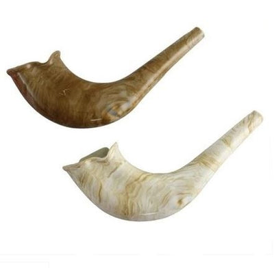 Marble Plastic Shofar 1pc