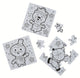 DIY Mini Winter Puzzles 50/pk 16 Pc Puzzle 4" x 4"