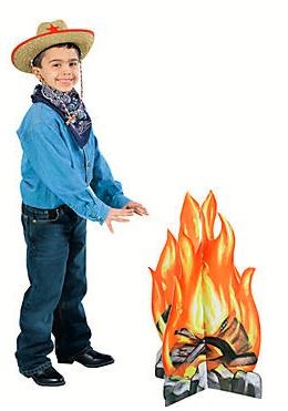 Standup Camp Fire  17" x 27 1/2"