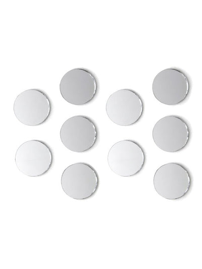 Round Glass Mirror Set 3/4" 10/pk