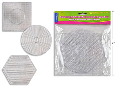Perler Beads Pegboard 3 Assorted Shapes(Discontinued)