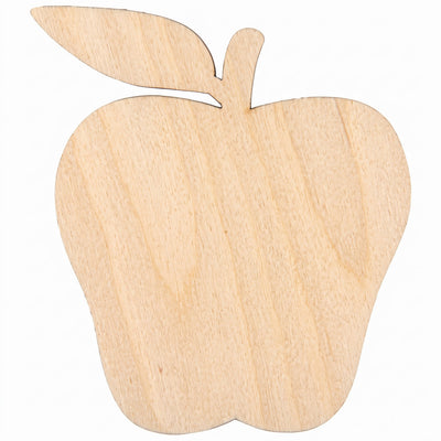 Wooden Apple Cutout 5"