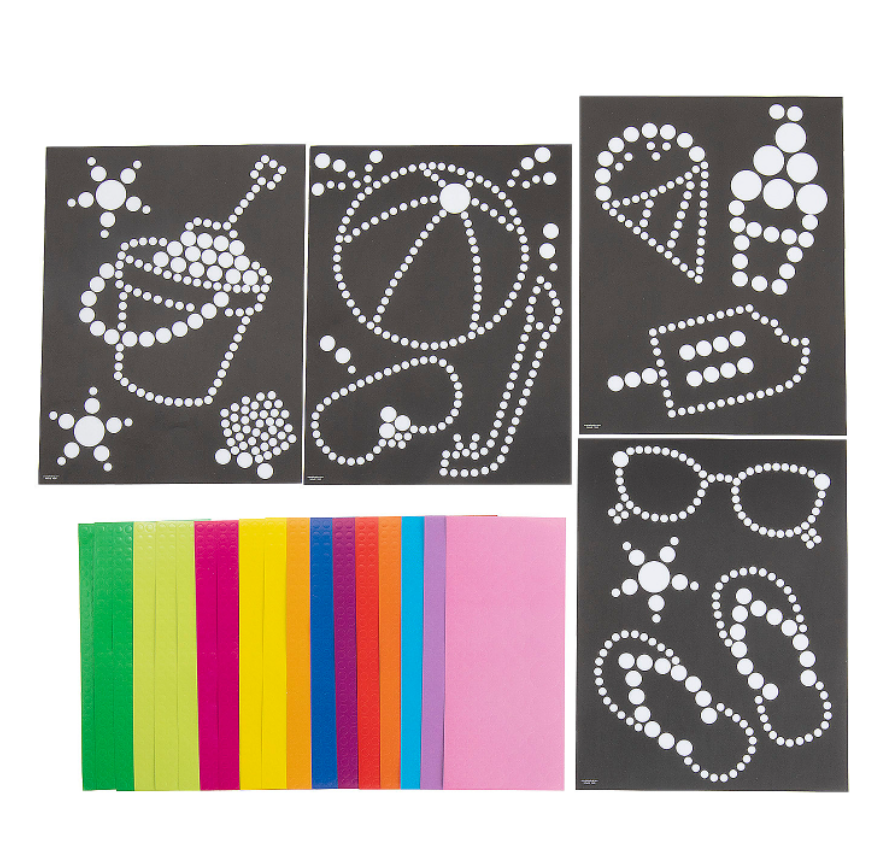 Summertime Dot Sticker Art Sheets - 12 Pc.