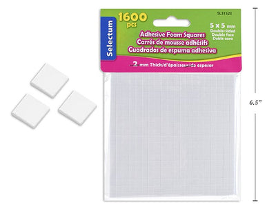 Adhesive Foam Squares 5x5mm 1600pcs (Discontinued)