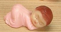1.5" Sleeping Baby-Pink 12/pk. (disountenued)