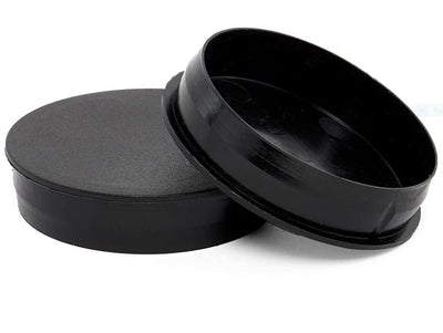 Round Black Poly Container Plug 2" 100/pk