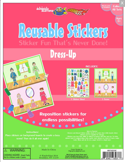 Reusable Stickers Single Dress Up Scene