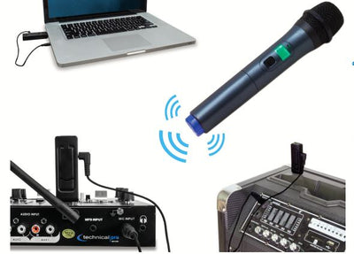 Professional UHF Wireless Handheld Microphone With USB Powered Receiver