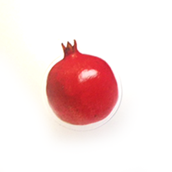 Pomegranate Cutout w/glitter 1.5" 40/pk (Discontinued)