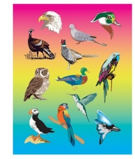 Birds Stickers Die Cut (25 Sheets)