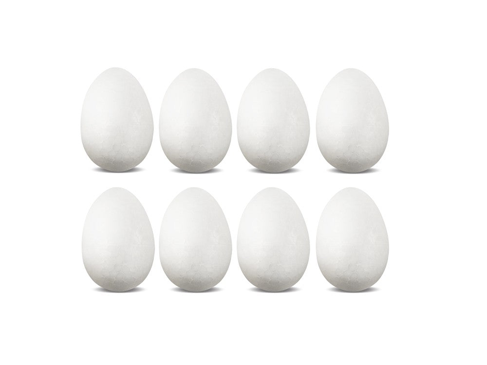 Polyfoam Eggs 2.2" x 1.6" 8/pk