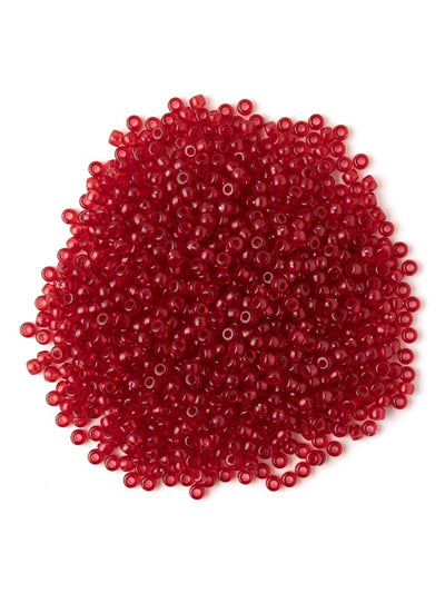 Pony Beads Transparent Red 1000/pk (discontinued)