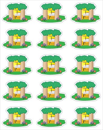 Sukkah Stickers 6 sheets