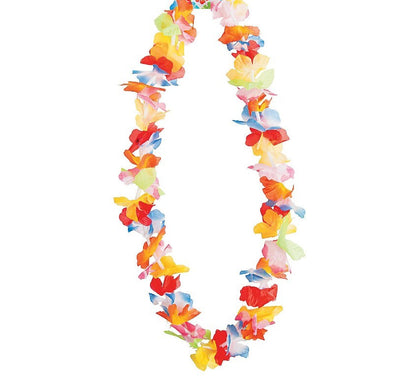 Polyester ruffle petal flower leis 38" 12/pcs