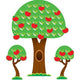 Seasonal Tree Bulletin Board Display Set 17" x 23" 1pk