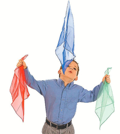 Nylon Scarves Assorted 14 1/4" 12/pk