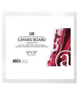 Canvas Board Recycled MDF 12x12" 3pc
