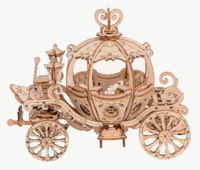 3D Wooden Puzzle Pumpkin Carriage