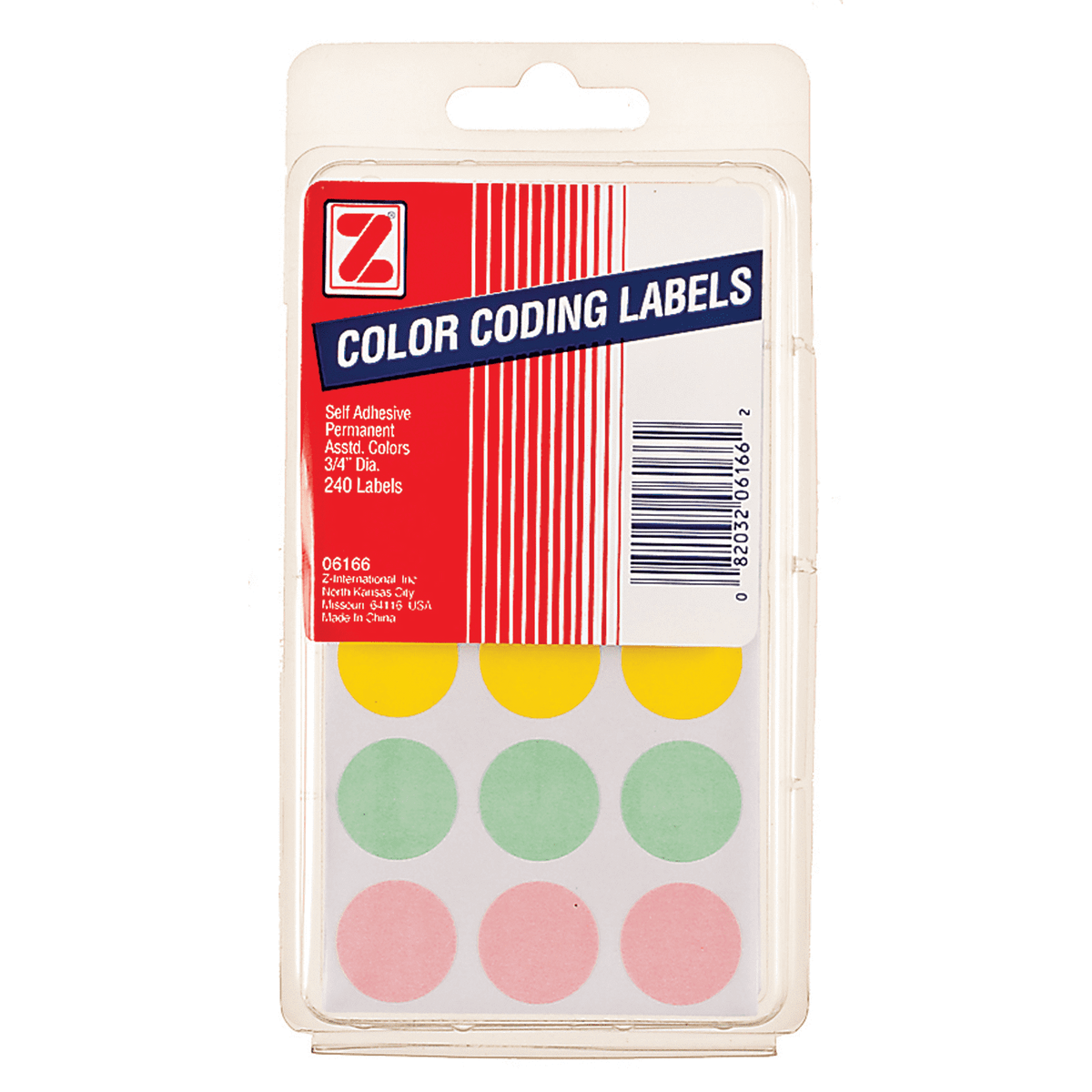 Color Coding Pastel Labels 3/4" 240/pk