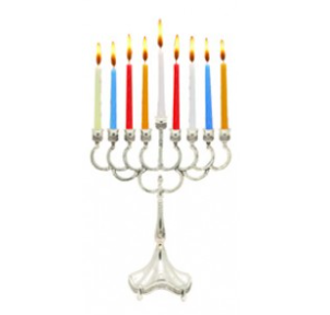Silver Plated Menorah 7"