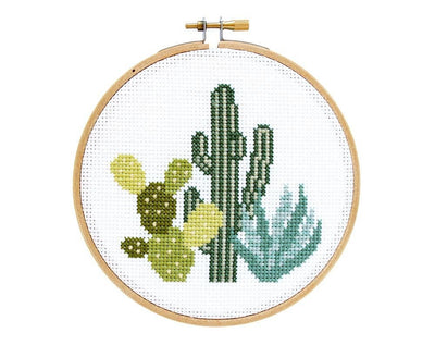 Desert Cacti Cross Stitch Kit 5" (Discontinued)