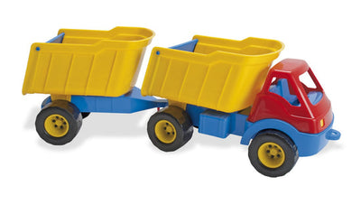 Truck With Trailer Plastic Wheels