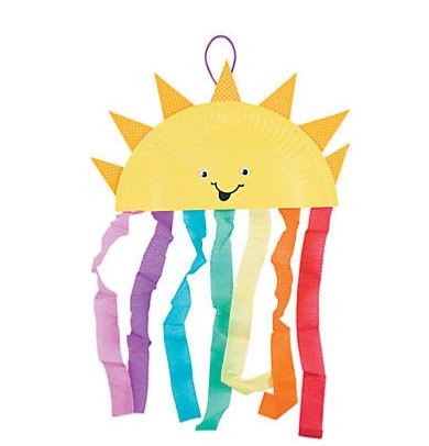 Paper Plate Sun & Rainbow Craft Kit 12/pk