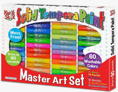 Kwikstix Tempera Paint- Master Art Set 60 Colors