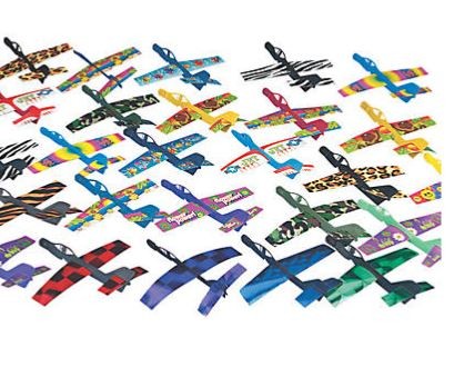 Cardboard And Plastic Flying Jet Assortment 25/pk