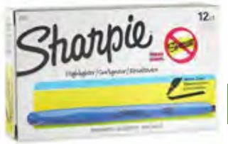 Bic Highlighters Fine Tip Blue 12/pk