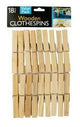 Wooden Clothespins, 18/pk 3 7/8" (Closeout)