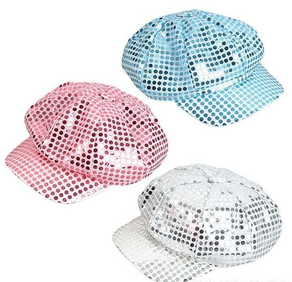 Sequin Newsboy Cap (discontinued)