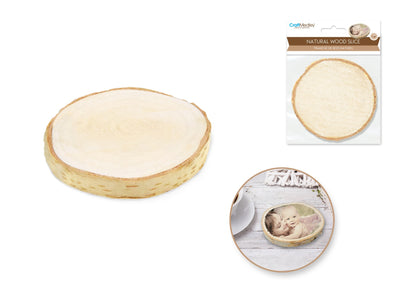 Wooden Natural Birch Slice 9cm (Closeout)