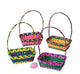 Bamboo Multicolor Rectangular Easter Baskets 5" x 8" x 3" 12/pk