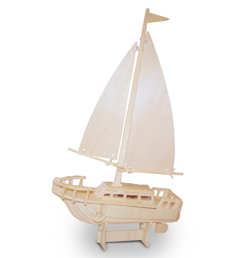 3D Puzzles Sailboat 9"Lx7.31"Wx0.37"H