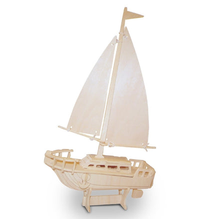 3D Puzzles Sailboat 9"Lx7.31"Wx0.37"H