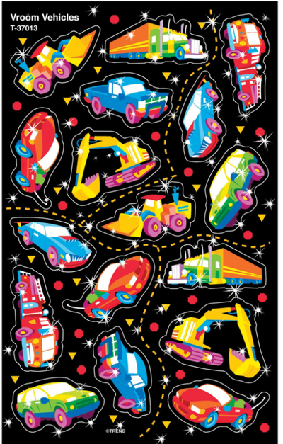 Vroom Vehicle Stickers 2/sheets  (discontinued)